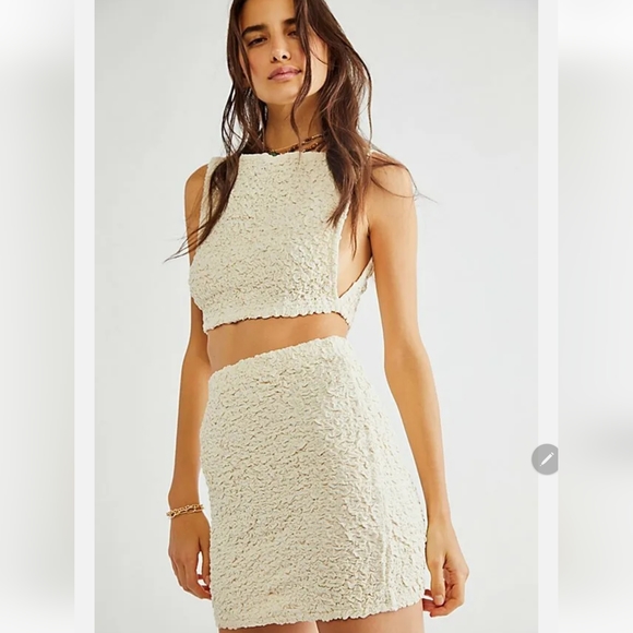 Free People Dresses & Skirts - Free People Apple of My Eye Set in Ivory - XL